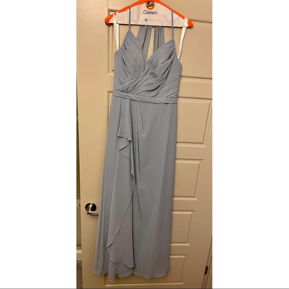 Azazie Dawn Dress Dusty Blue